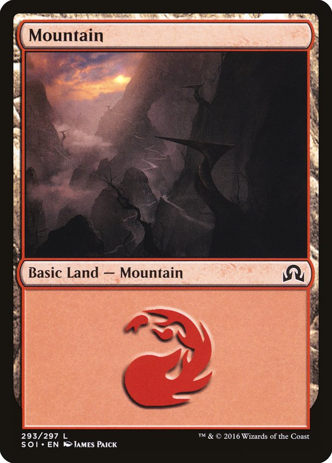 Mountain (293) [Shadows over Innistrad] MTG Single Magic: The Gathering    | Red Claw Gaming