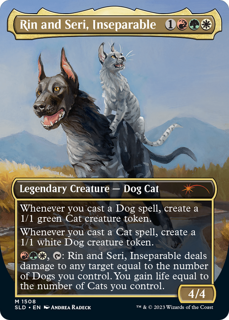 Rin and Seri, Inseparable (1508) // Rin and Seri, Inseparable [Secret Lair Commander Deck: Raining Cats and Dogs] MTG Single Magic: The Gathering    | Red Claw Gaming