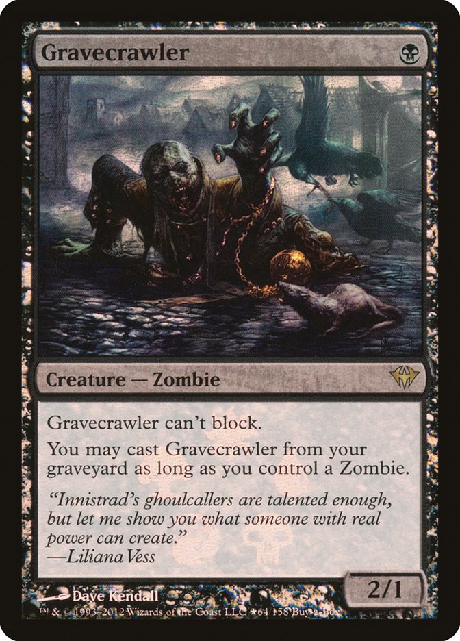 Gravecrawler (Buy-A-Box) [Dark Ascension Promos] MTG Single Magic: The Gathering    | Red Claw Gaming