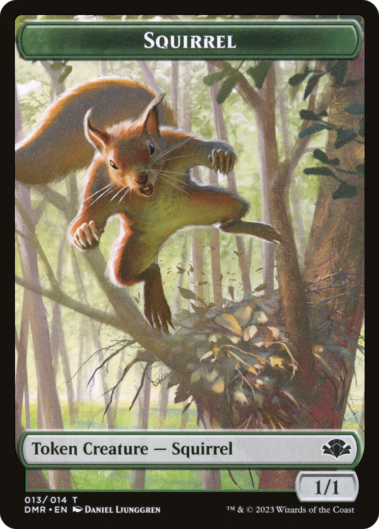 Squirrel Token [Dominaria Remastered Tokens] MTG Single Magic: The Gathering    | Red Claw Gaming