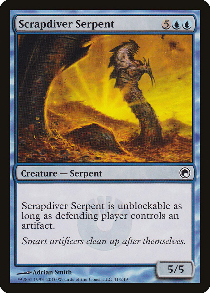 Scrapdiver Serpent [Scars of Mirrodin] MTG Single Magic: The Gathering    | Red Claw Gaming