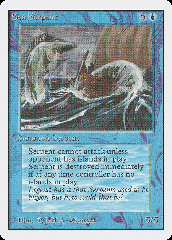 Sea Serpent [Unlimited Edition] MTG Single Magic: The Gathering    | Red Claw Gaming