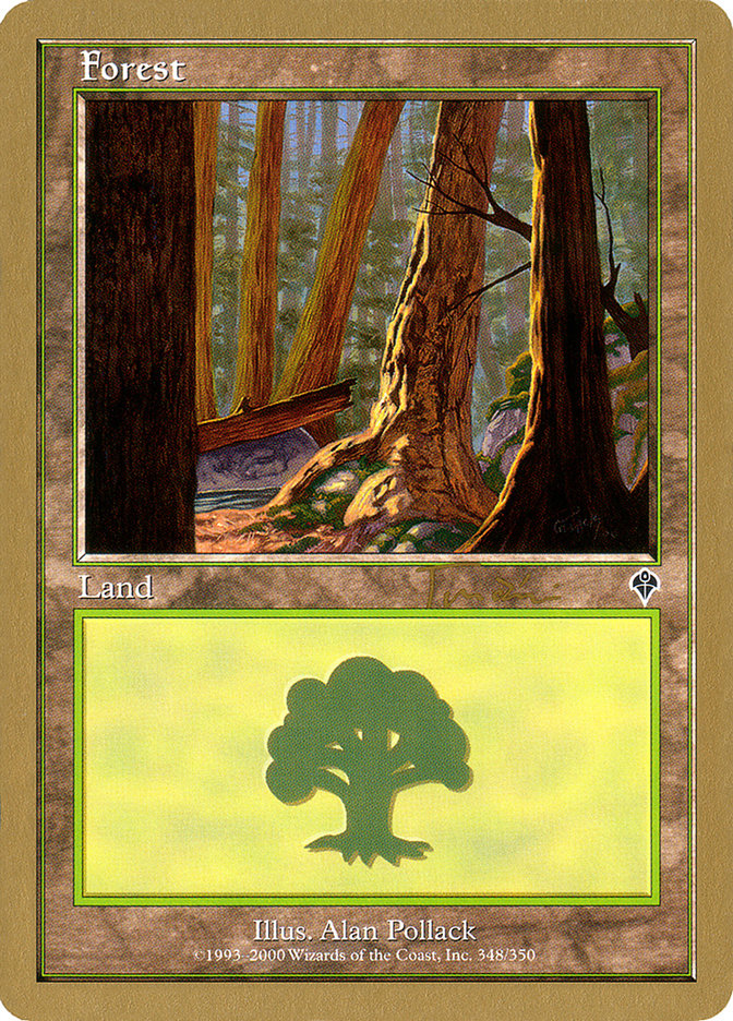 Forest (jt348a) (Jan Tomcani) [World Championship Decks 2001] MTG Single Magic: The Gathering    | Red Claw Gaming