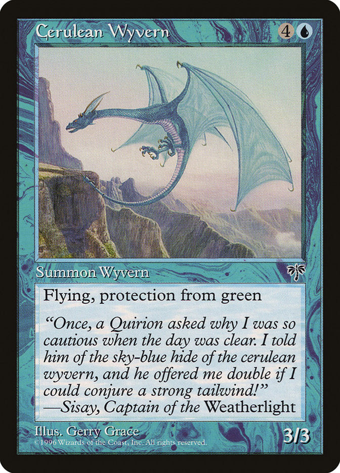 Cerulean Wyvern [Mirage] MTG Single Magic: The Gathering    | Red Claw Gaming