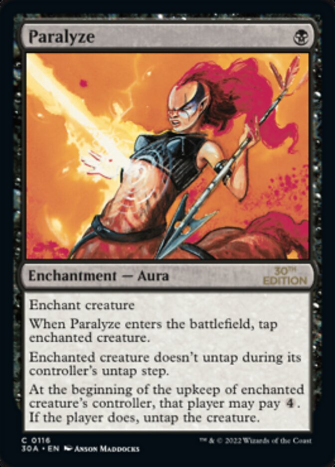 Paralyze [30th Anniversary Edition] MTG Single Magic: The Gathering    | Red Claw Gaming