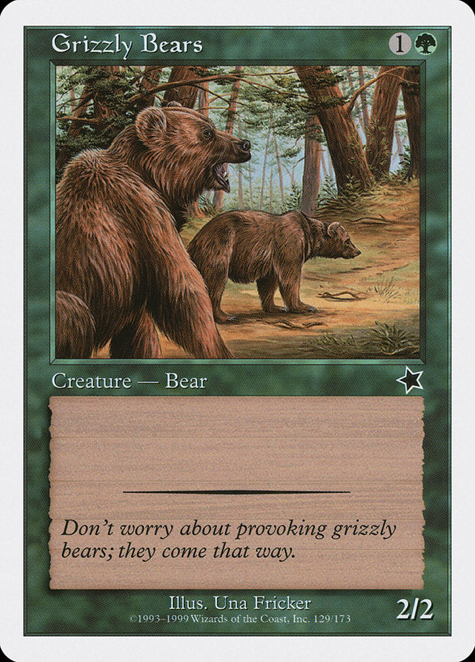 Grizzly Bears [Starter 1999] MTG Single Magic: The Gathering    | Red Claw Gaming