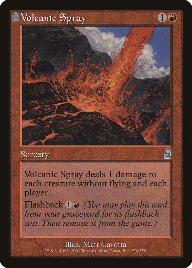 Volcanic Spray [Odyssey] MTG Single Magic: The Gathering    | Red Claw Gaming