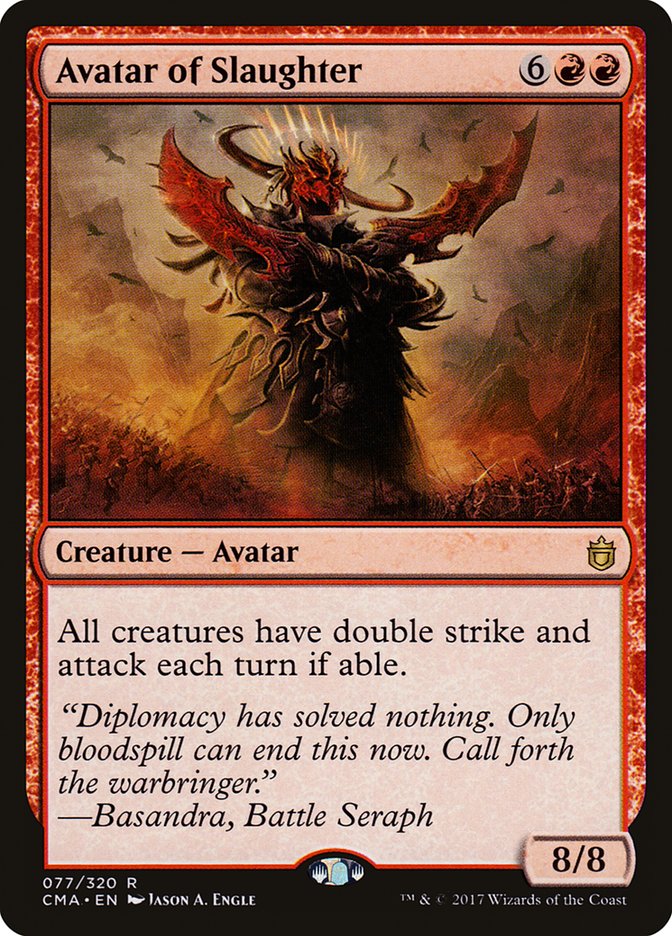 Avatar of Slaughter [Commander Anthology] MTG Single Magic: The Gathering    | Red Claw Gaming