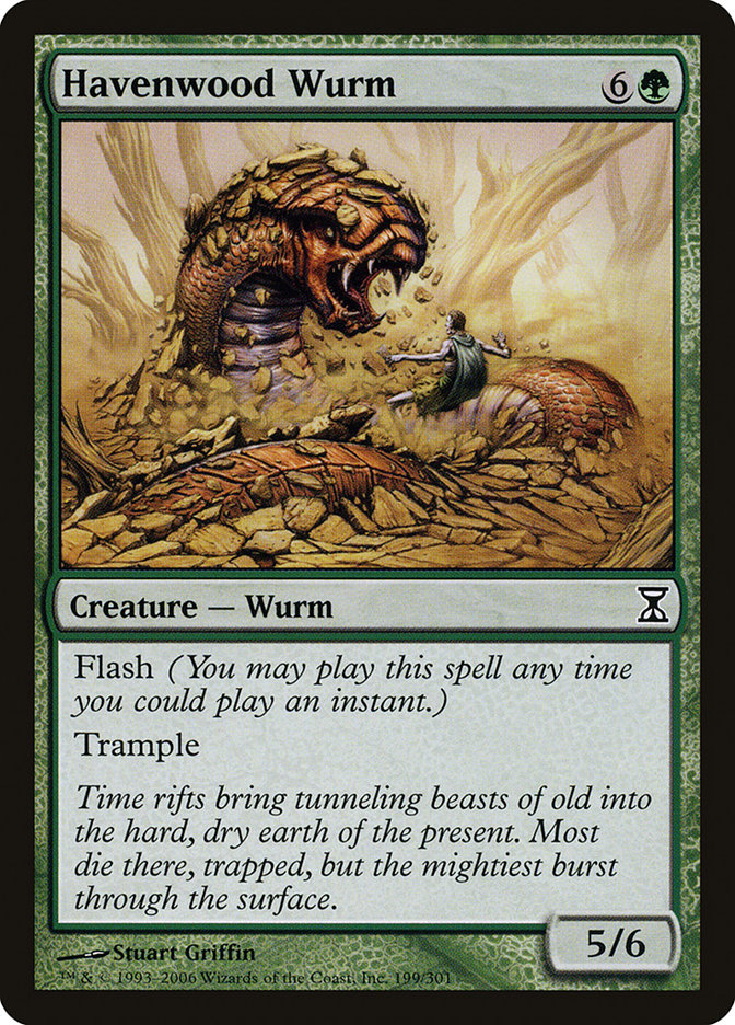 Havenwood Wurm [Time Spiral] MTG Single Magic: The Gathering    | Red Claw Gaming