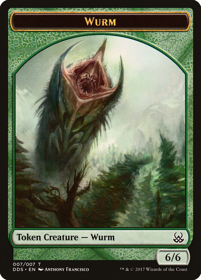 Wurm Token [Duel Decks: Mind vs. Might Tokens] MTG Single Magic: The Gathering    | Red Claw Gaming