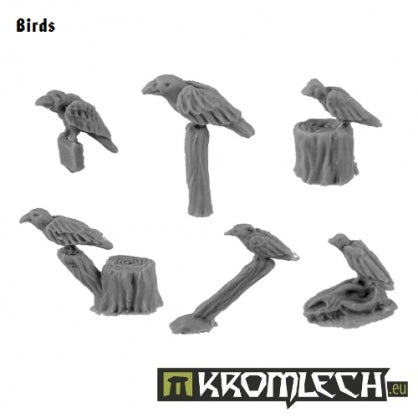 Birds (6) Minatures Kromlech    | Red Claw Gaming