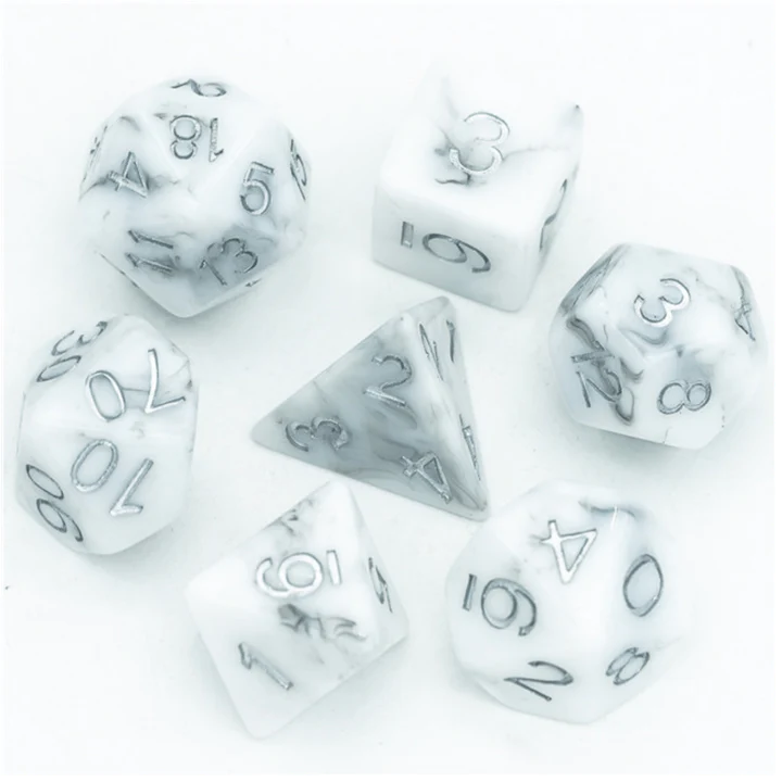 BLACK STONE RPG DICE SET Dice & Counters Foam Brain Games    | Red Claw Gaming