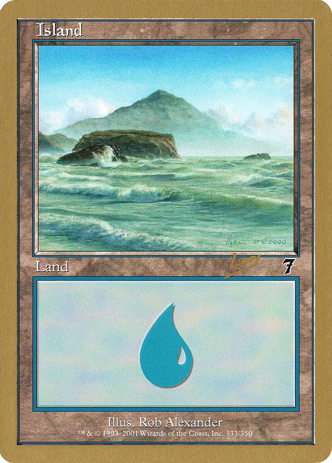 Island (333) (Raphael Levy) [World Championship Decks 2002] MTG Single Magic: The Gathering    | Red Claw Gaming