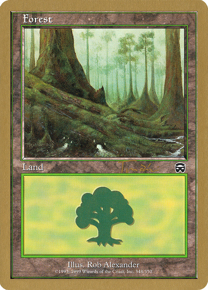 Forest (jt348) (Jan Tomcani) [World Championship Decks 2001] MTG Single Magic: The Gathering    | Red Claw Gaming