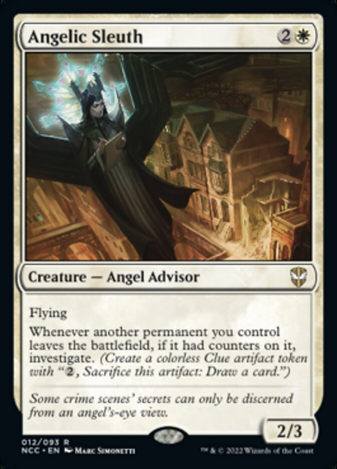 Angelic Sleuth [Streets of New Capenna Commander] MTG Single Magic: The Gathering    | Red Claw Gaming