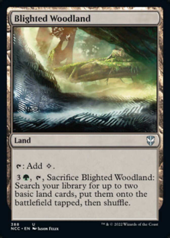 Blighted Woodland [Streets of New Capenna Commander] MTG Single Magic: The Gathering    | Red Claw Gaming