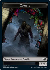 Zombie (008) // Spirit (002) Double-Sided Token [Innistrad: Crimson Vow Tokens] MTG Single Magic: The Gathering    | Red Claw Gaming