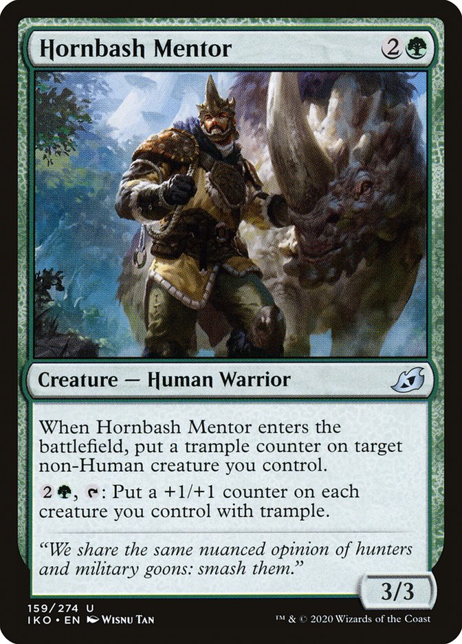 Hornbash Mentor [Ikoria: Lair of Behemoths] MTG Single Magic: The Gathering    | Red Claw Gaming