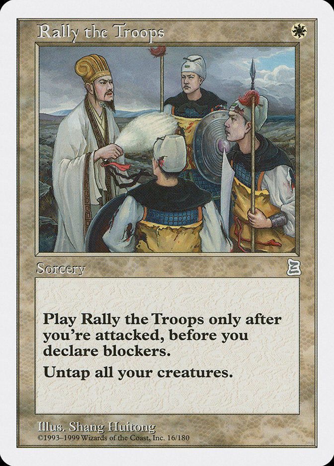 Rally the Troops [Portal Three Kingdoms] MTG Single Magic: The Gathering    | Red Claw Gaming