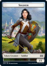 Soldier // Squirrel Double-Sided Token [Double Masters Tokens] MTG Single Magic: The Gathering    | Red Claw Gaming