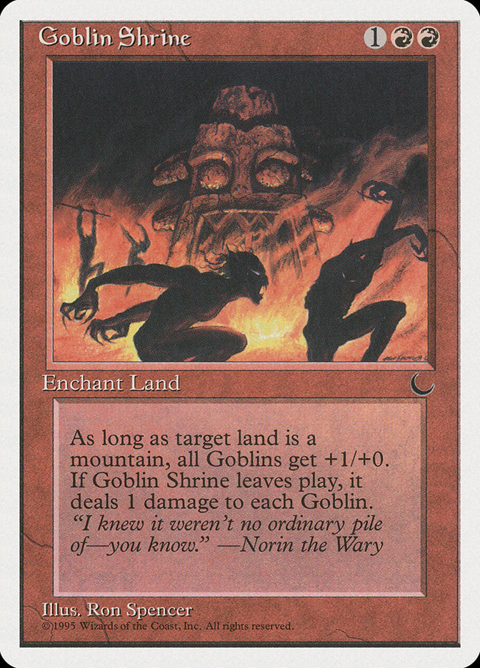 Goblin Shrine [Chronicles] MTG Single Magic: The Gathering    | Red Claw Gaming