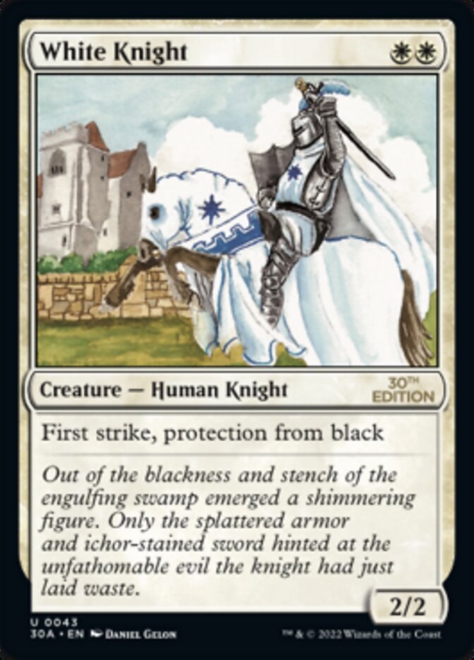 White Knight [30th Anniversary Edition] MTG Single Magic: The Gathering    | Red Claw Gaming