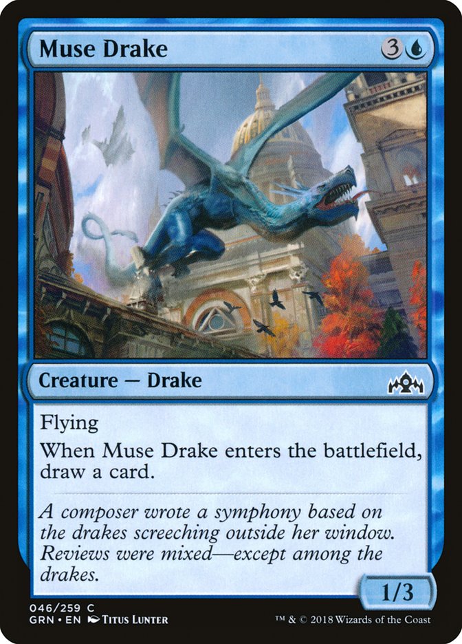 Muse Drake [Guilds of Ravnica] MTG Single Magic: The Gathering    | Red Claw Gaming