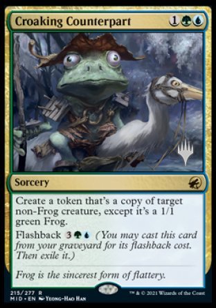 Croaking Counterpart (Promo Pack) [Innistrad: Midnight Hunt Promos] MTG Single Magic: The Gathering    | Red Claw Gaming