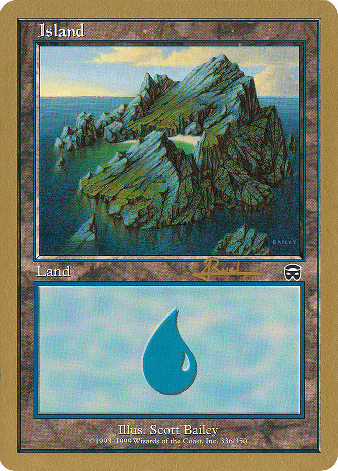 Island (ar336a) (Antoine Ruel) [World Championship Decks 2001] MTG Single Magic: The Gathering    | Red Claw Gaming