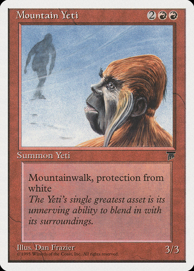 Mountain Yeti [Chronicles] MTG Single Magic: The Gathering    | Red Claw Gaming