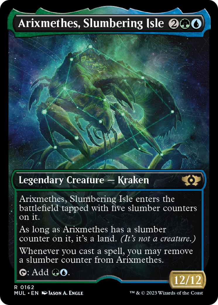 Arixmethes, Slumbering Isle (Halo Foil) [Multiverse Legends] MTG Single Magic: The Gathering    | Red Claw Gaming