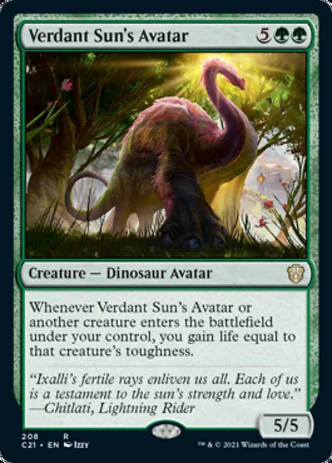 Verdant Sun's Avatar [Commander 2021] MTG Single Magic: The Gathering    | Red Claw Gaming