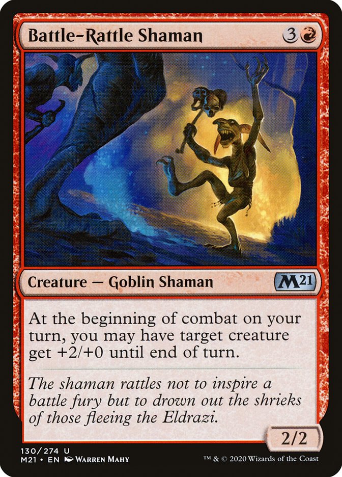 Battle-Rattle Shaman [Core Set 2021] MTG Single Magic: The Gathering    | Red Claw Gaming