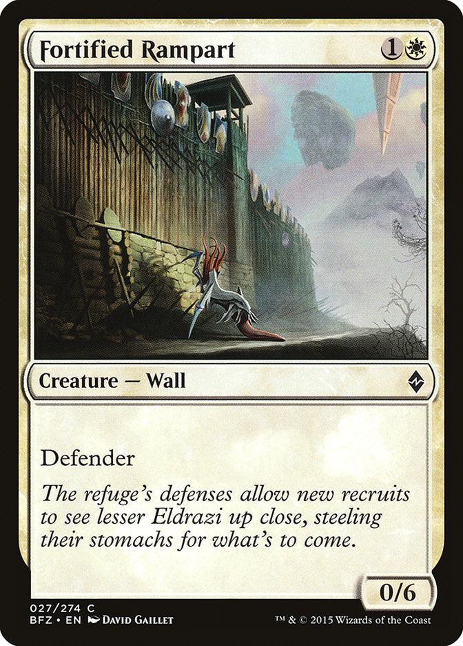 Fortified Rampart [Battle for Zendikar] MTG Single Magic: The Gathering    | Red Claw Gaming