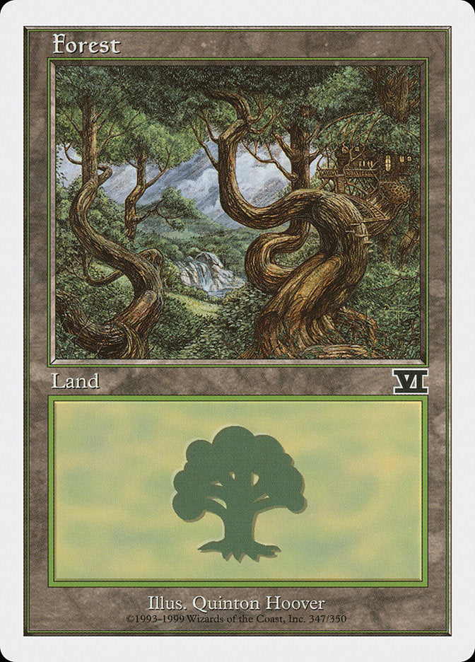 Forest (347) [Classic Sixth Edition] MTG Single Magic: The Gathering    | Red Claw Gaming