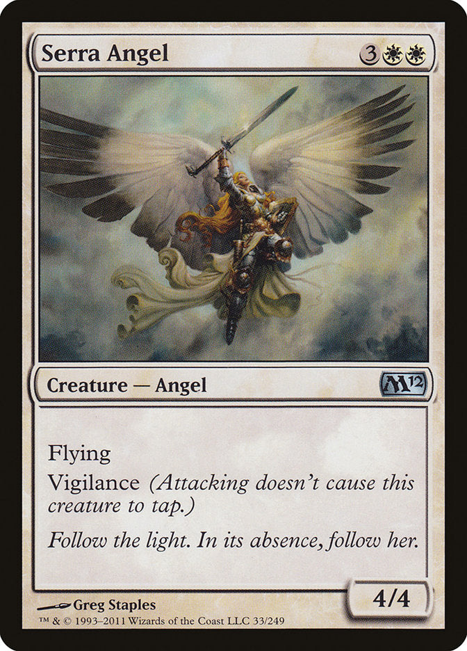 Serra Angel [Magic 2012] MTG Single Magic: The Gathering    | Red Claw Gaming