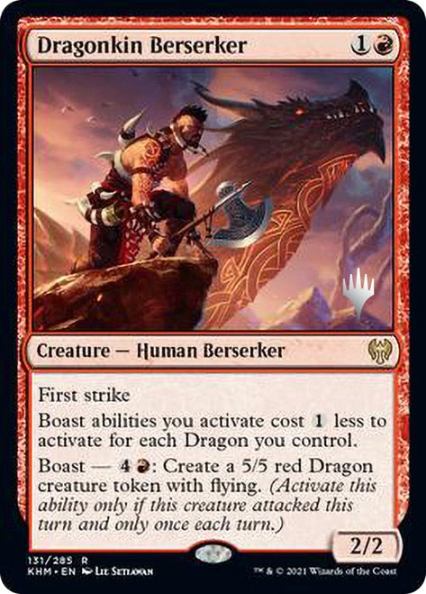 Dragonkin Berserker (Promo Pack) [Kaldheim Promos] MTG Single Magic: The Gathering    | Red Claw Gaming