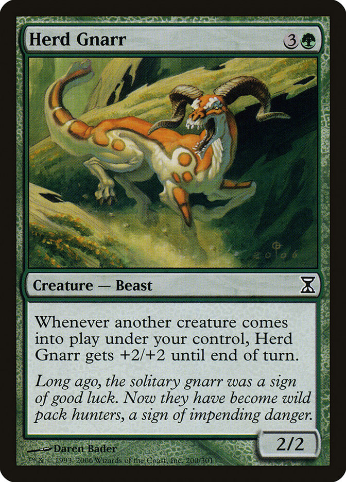 Herd Gnarr [Time Spiral] MTG Single Magic: The Gathering    | Red Claw Gaming