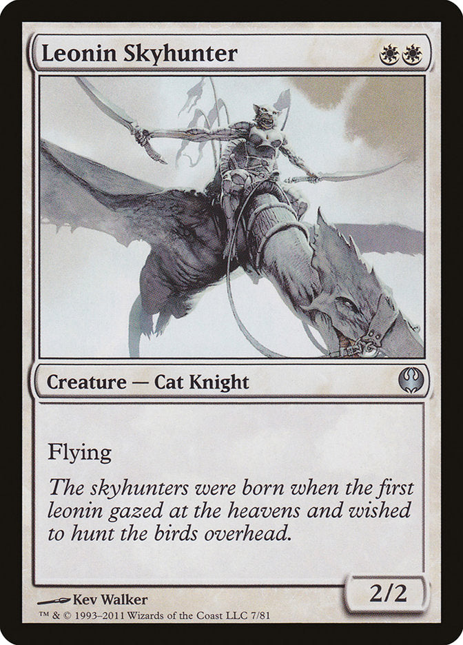 Leonin Skyhunter [Duel Decks: Knights vs. Dragons] MTG Single Magic: The Gathering    | Red Claw Gaming