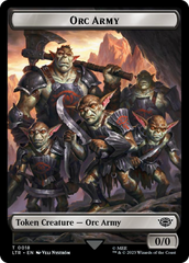 Orc Army (0018) // Food (0024) Double-Sided Token (Surge Foil) [The Lord of the Rings: Tales of Middle-Earth Tokens] MTG Single Magic: The Gathering    | Red Claw Gaming