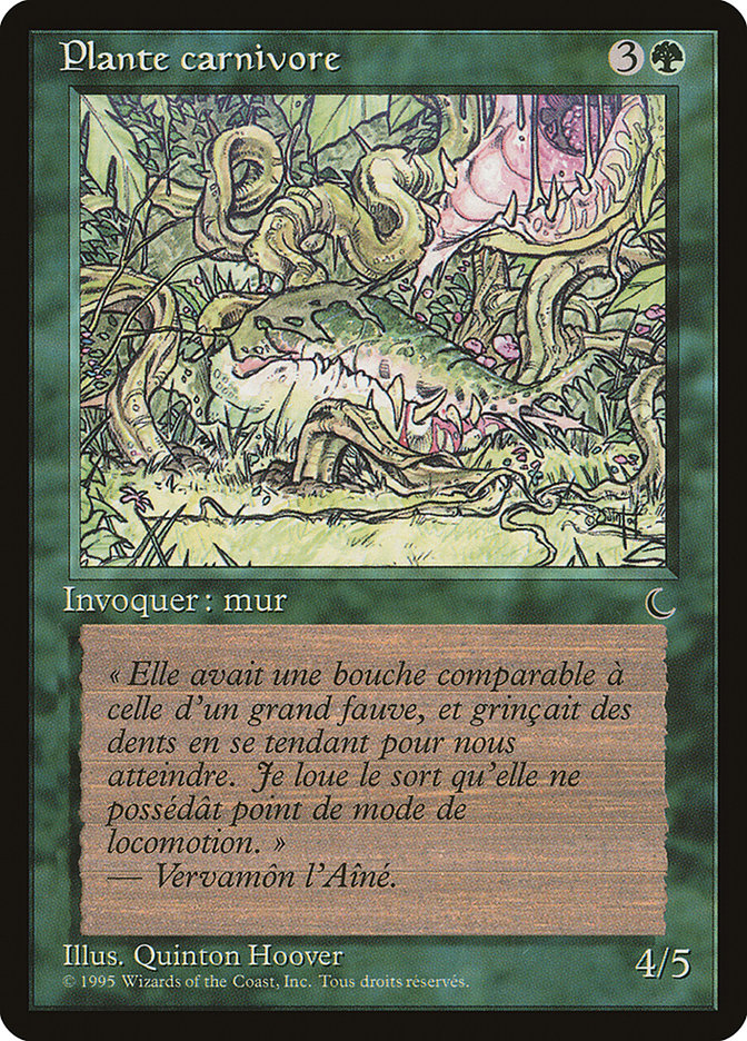 Carnivorous Plant (French) - "Plante carnivore" [Renaissance] MTG Single Magic: The Gathering    | Red Claw Gaming