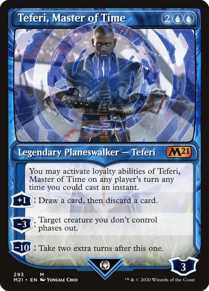 Teferi, Master of Time (Showcase) (293) [Core Set 2021] MTG Single Magic: The Gathering    | Red Claw Gaming