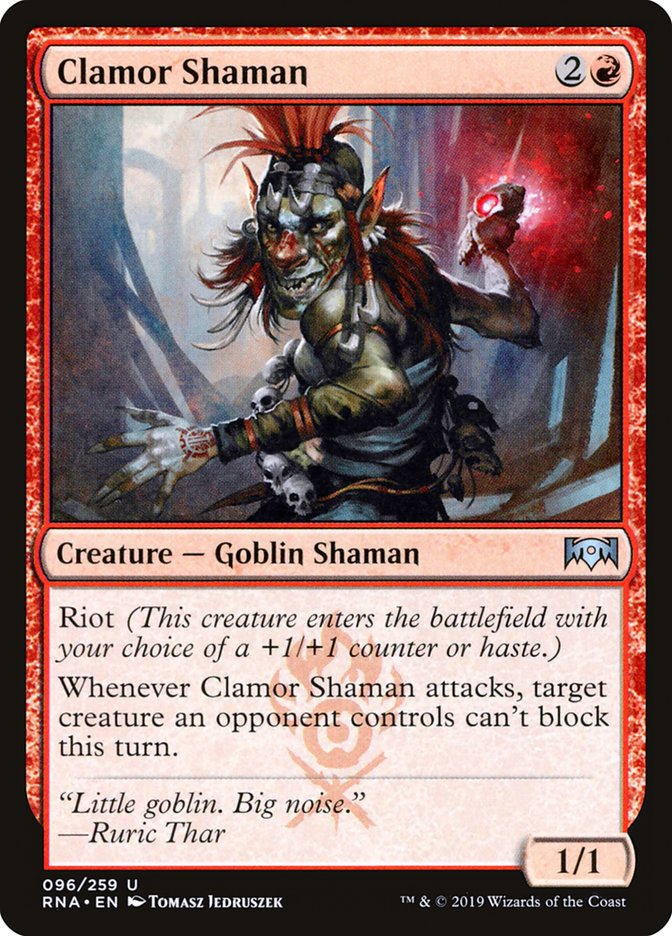 Clamor Shaman [Ravnica Allegiance] MTG Single Magic: The Gathering    | Red Claw Gaming