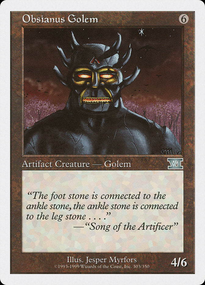 Obsianus Golem [Classic Sixth Edition] MTG Single Magic: The Gathering    | Red Claw Gaming