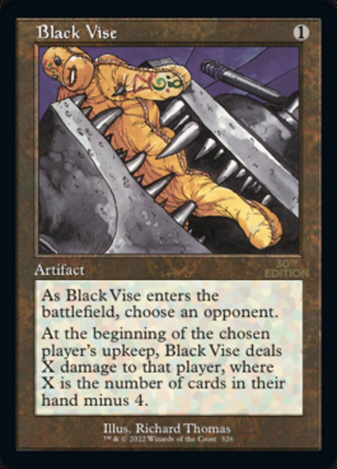 Black Vise (Retro) [30th Anniversary Edition] MTG Single Magic: The Gathering    | Red Claw Gaming