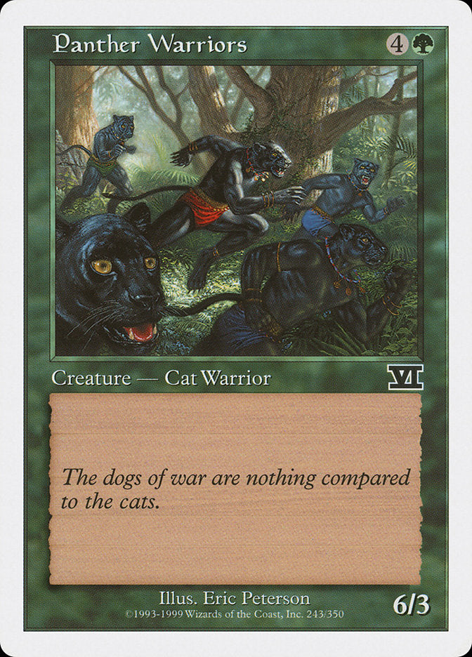 Panther Warriors [Classic Sixth Edition] MTG Single Magic: The Gathering    | Red Claw Gaming