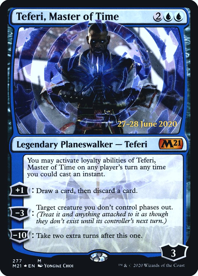 Teferi, Master of Time (277) [Core Set 2021 Prerelease Promos] MTG Single Magic: The Gathering    | Red Claw Gaming