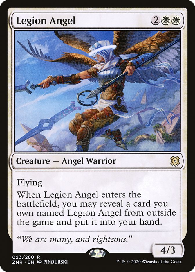 Legion Angel [Zendikar Rising] MTG Single Magic: The Gathering    | Red Claw Gaming