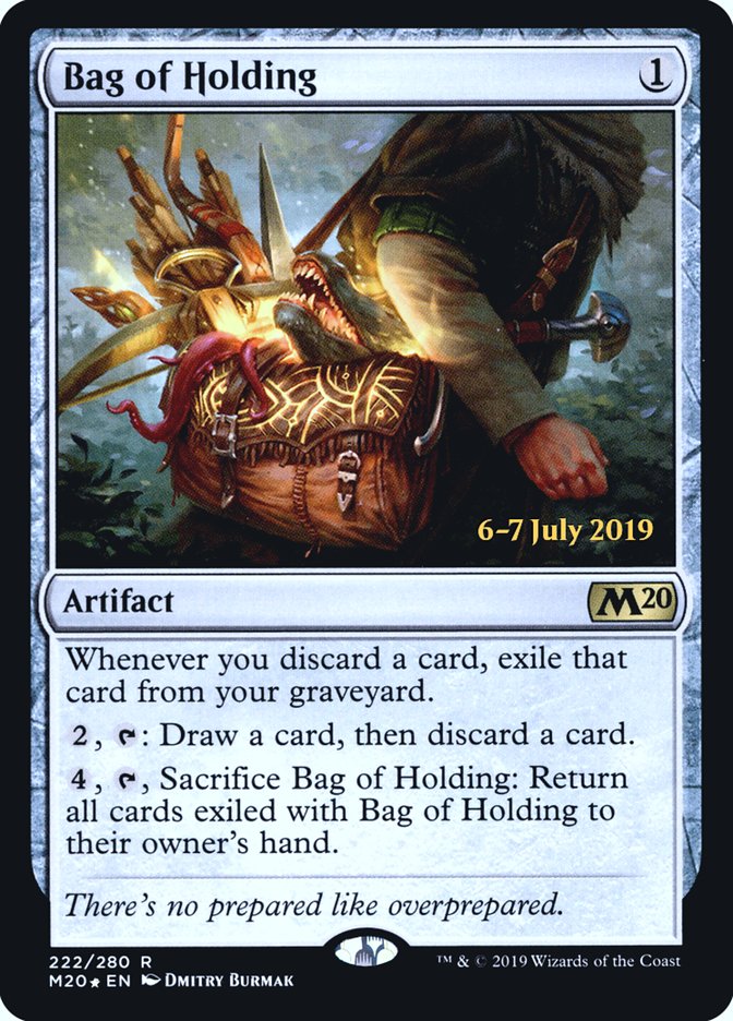 Bag of Holding [Core Set 2020 Prerelease Promos] MTG Single Magic: The Gathering    | Red Claw Gaming