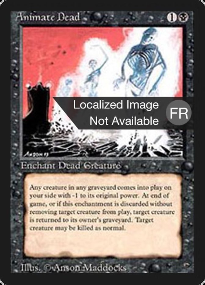 Animate Dead [Foreign Black Border] MTG Single Magic: The Gathering    | Red Claw Gaming